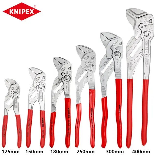 KNIPEX Pliers Wrench Chrome Plated Adjustable Plumbing Plier 8603125 8603150 8603180 8603250 8603300 8603400..