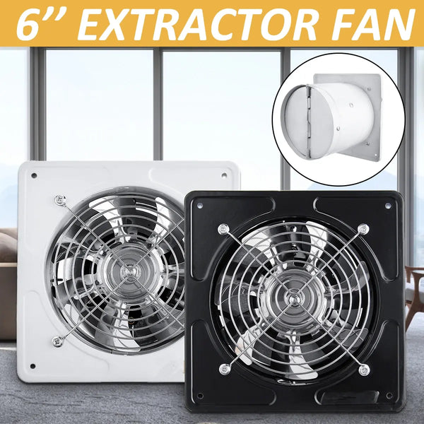 6 Inch Exhaust Fan 220V Ceiling Window Fan Waterproof Extractor Exhaust Ventilation Pipe Fan Bathroom Kitchen Air Cleaner Fan..