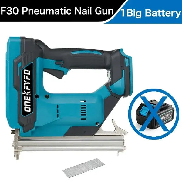 Straight U Staples Brushless Nail Gun Battery Powered Wireless Cordless Electric Stapler for Makita 18V Battery Woodworking..