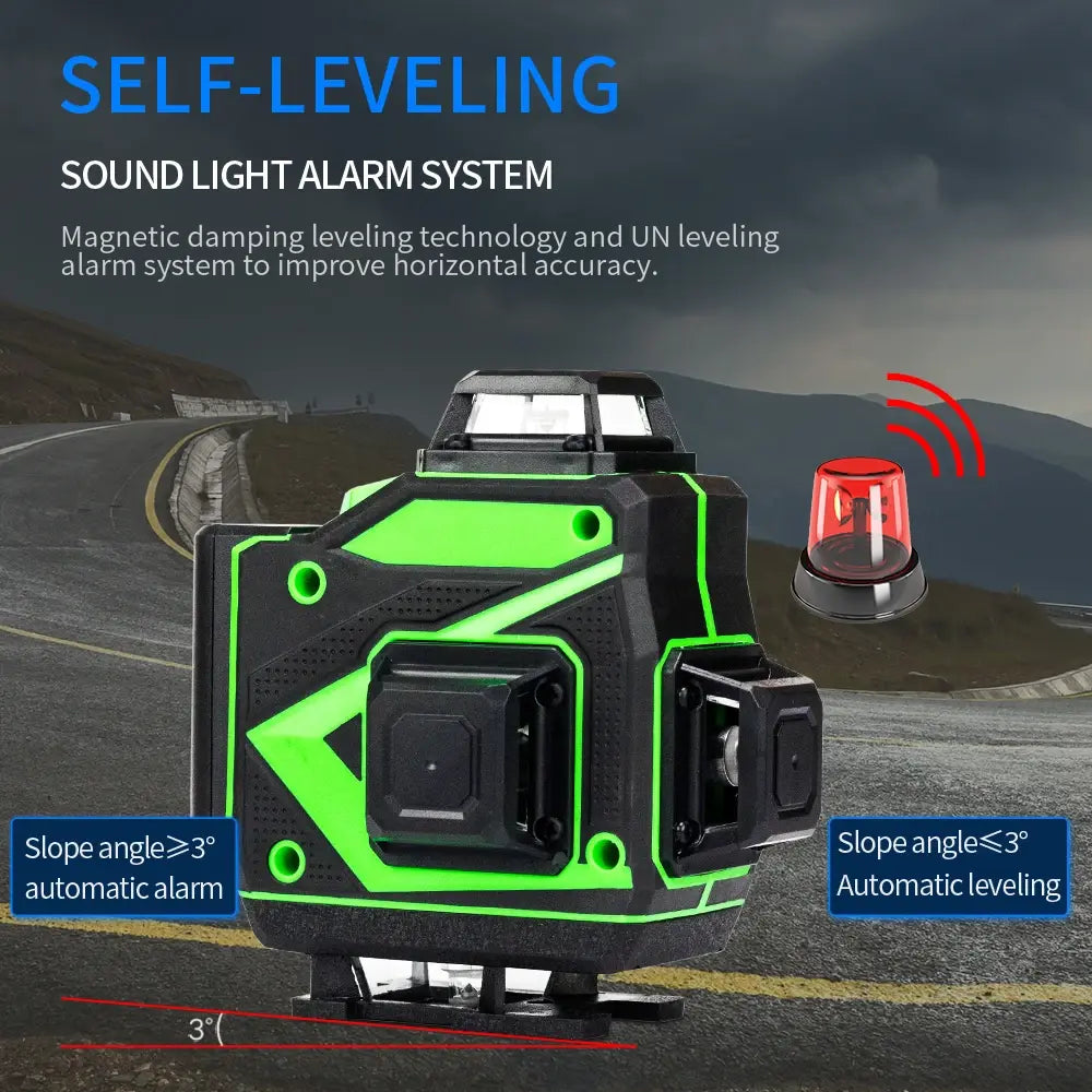 16 Lines 4D Laser Level Green Line Self-Leveling 360 Horizontal And Vertical Super Powerful Laser Level Green Beam Laser Level..