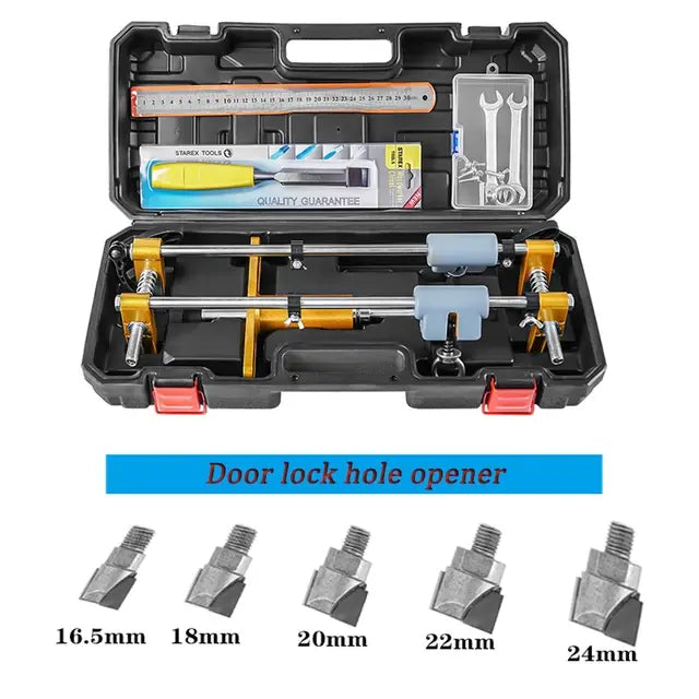 Door Lock Hole Opener Fixture Wooden Door Hole Opener Slotting Machine Opener Woodworking Installation Punching Fixture..