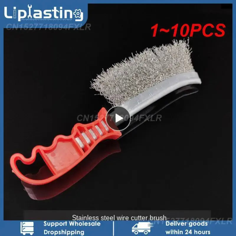 1~10PCS Stainless Steel Wire Brush Paint Rust Remover Tools Metal Polishing Burring Cleaning Brushes..