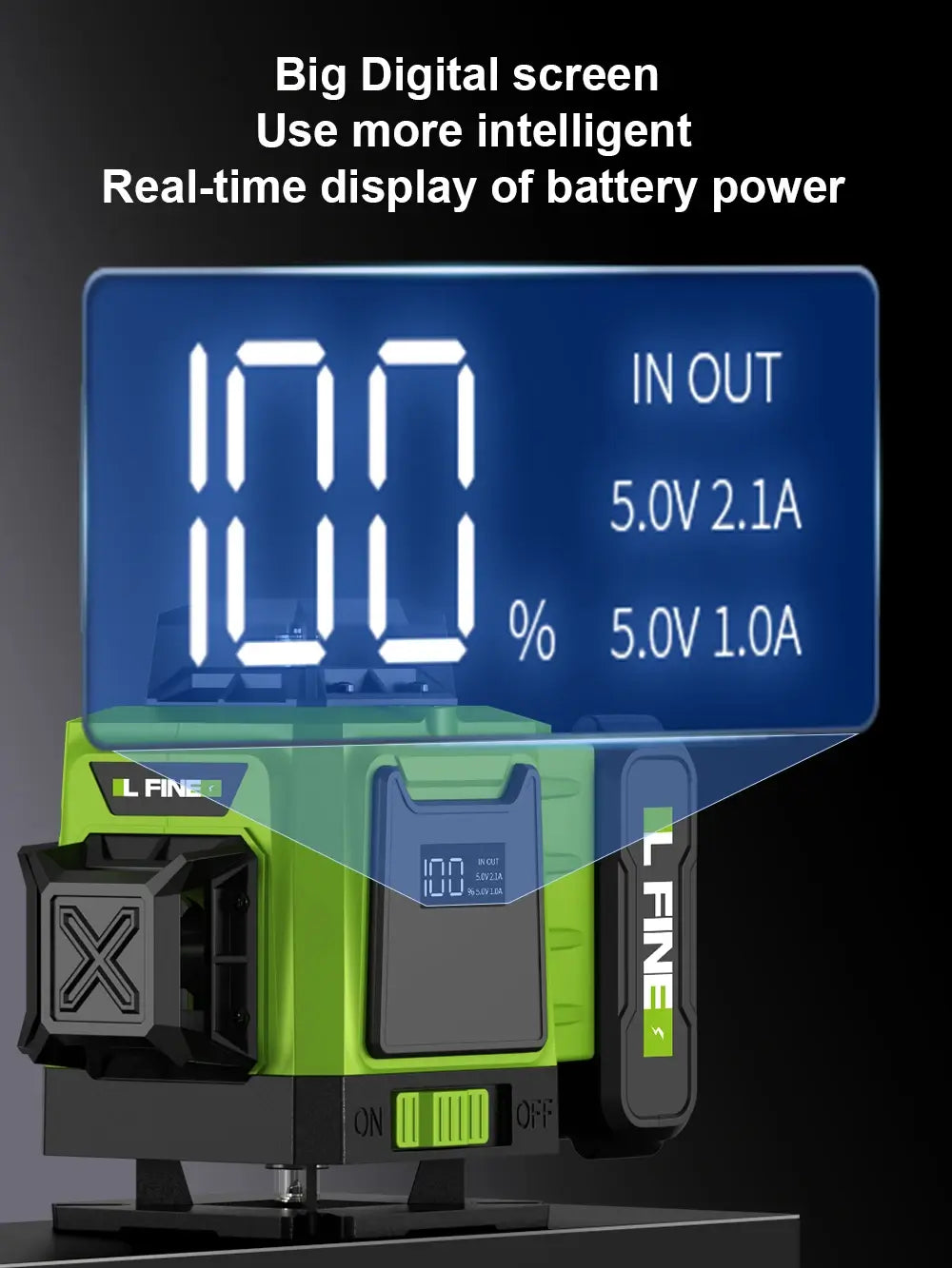 LFINE 3D/4D Laser Level 12/16 Lines Horizontal And Vertical With Remote Control 8 Lines 360°Self-leveling Laser Levels..