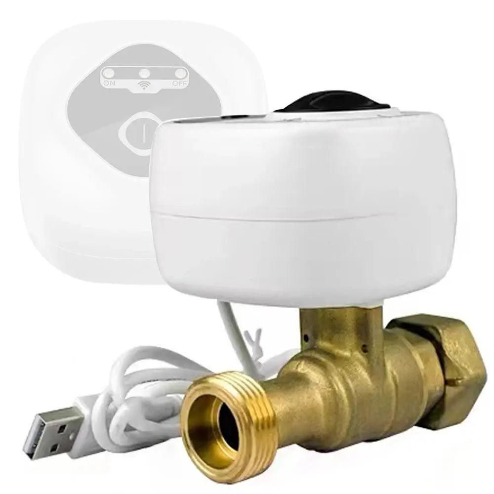 WiFi Intelligent Ball Valve Automatic Water Shut-off Valve Support APP Control/3 Timing Modes/Water and Gas Leakage Alarm..