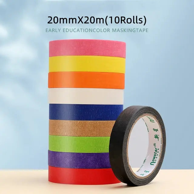 20Meter Length Automobile Handwritten Protect The Wall Painting White Paper Adhesive Tape Drawing No Trace Masking Tape..