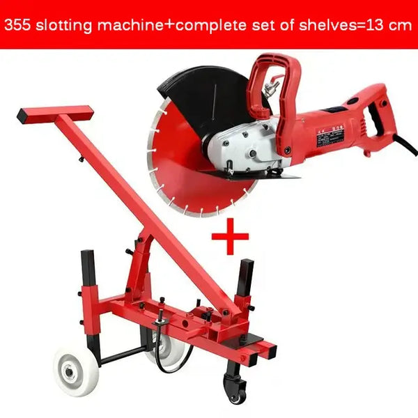 220V 7200W Machine Concrete Cutting Machine + Diamond Saw Blade Multi-function Wall Slotting Machine Electric Slotting