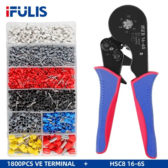 Tubular Terminal Crimping Pliers HSC8 16-4S 16-6S 16mm² Crimper Tools Wire Connector Ferrule Household Electrical Clamp Tool..