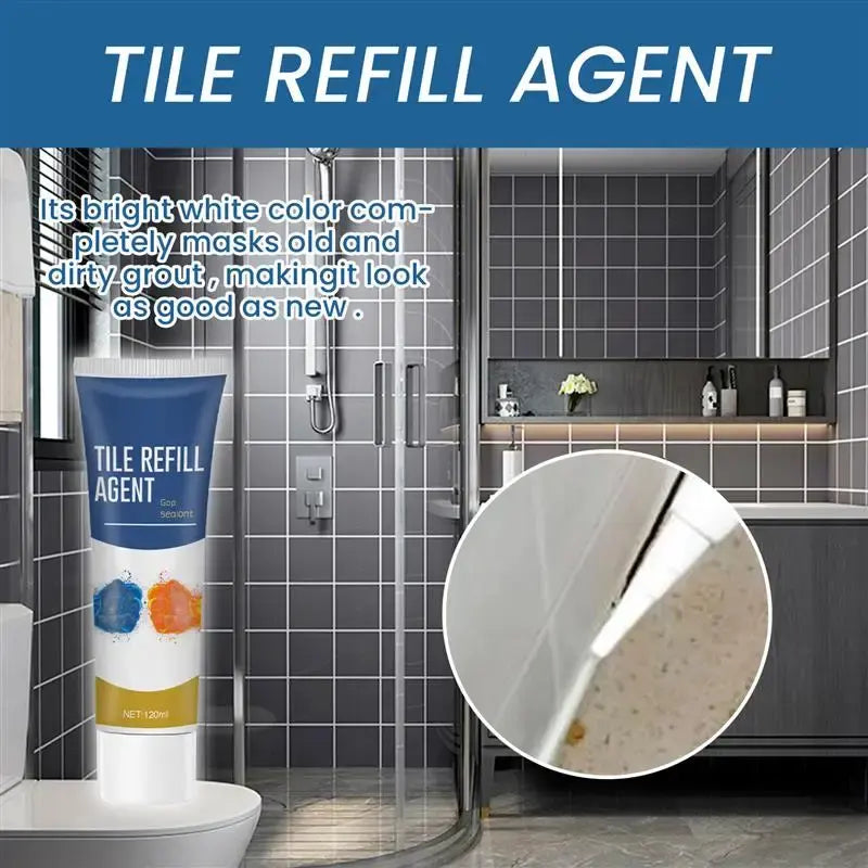 120ml Repair Agent Waterproof White Tile Refill Grout Pen Mouldproof Filling Agents Wall Porcelain Bathroom Paint Cleaner