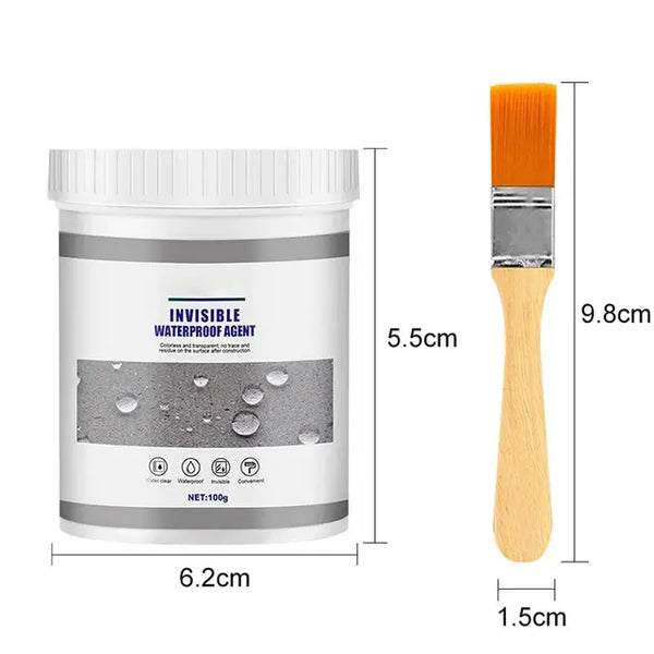 Waterproof Coating Sealant Agent Invisible Paste Glue With Brush Repair Home Roof Transparent Bathroom Antileak Glue 30/100/300g..