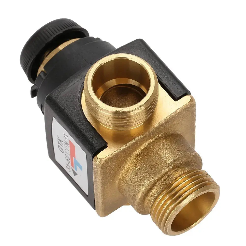 3 Way DN20 Thermostatic Mixing Valve Male Thread Brass Mixing Valve for Small Floor Heating Circulation..