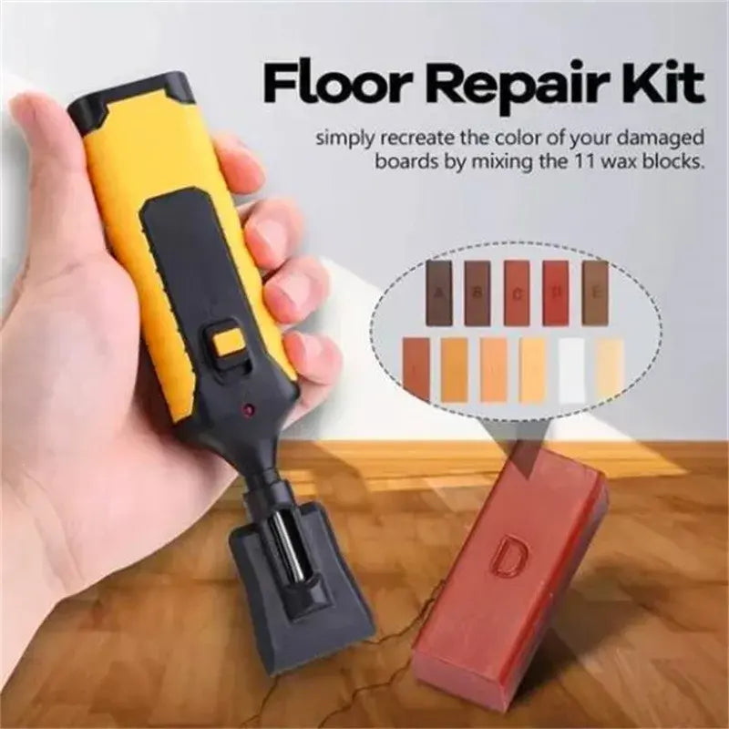 Laminate Repairing Kit Wax System Floor Worktop Sturdy Casing Chips Scratches Mending Tool Set office desk repair hand tool kit