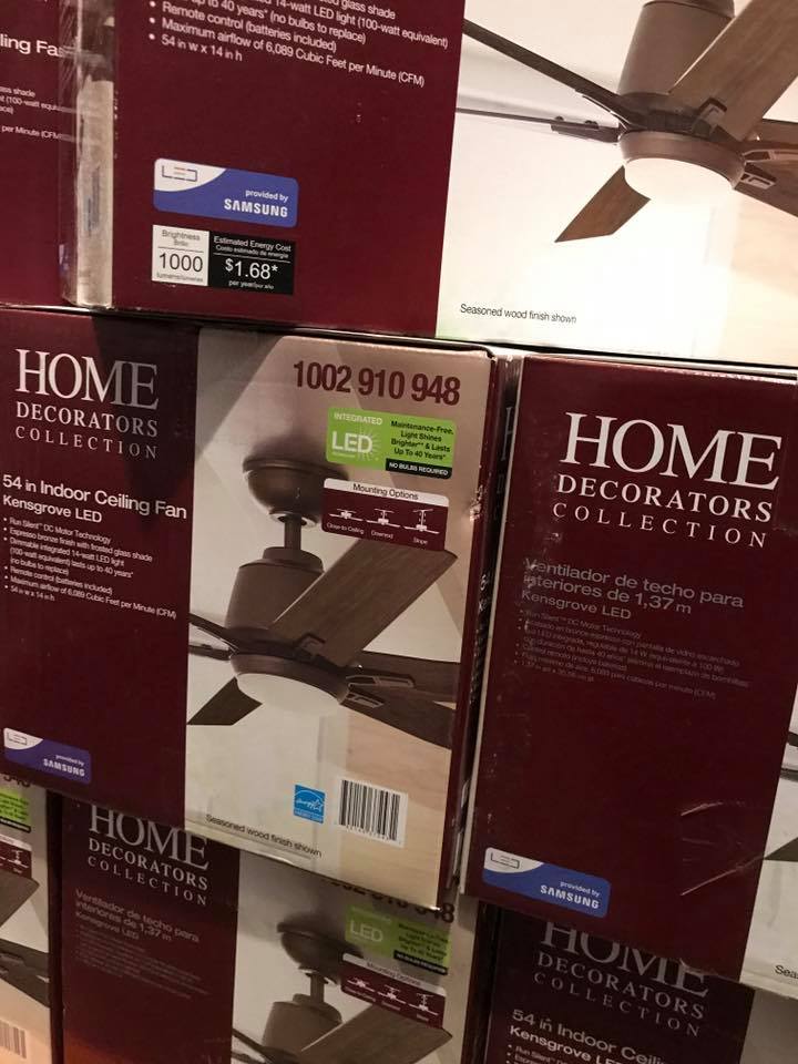 Home Decorators Collection Kensgrove 54 in. Integrated LED Indoor Espresso Bronze Ceiling Fan with Light Kit and Remote Contro