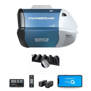 Chamberlain 1/2 HP Equivalent AC Belt Drive Smart Garage Door Opener ,Medium Lifting Power