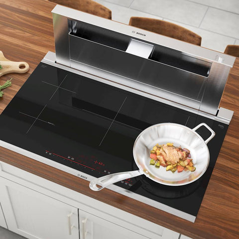 Bosch 800 Series 36-in 5 Elements Black Induction Cooktop.