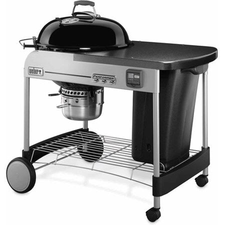 22 in. Weber Performer Premium Charcoal Grill in Black with Built-In Thermometer and Digital Timer. Model # 15401001
