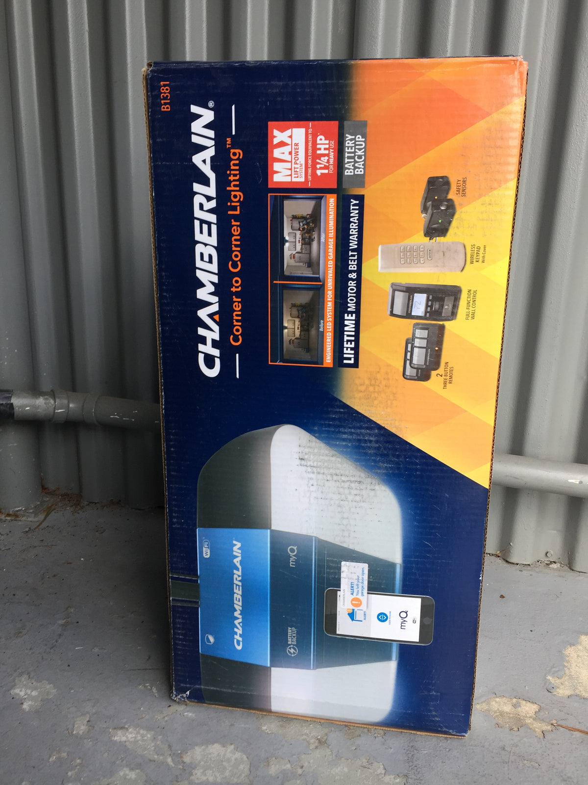 Integrated Led Module Chamberlain Chamberlain 1-1/4 HP Equivalent Corner to Corner LED Lighting Ultra-Qu ...