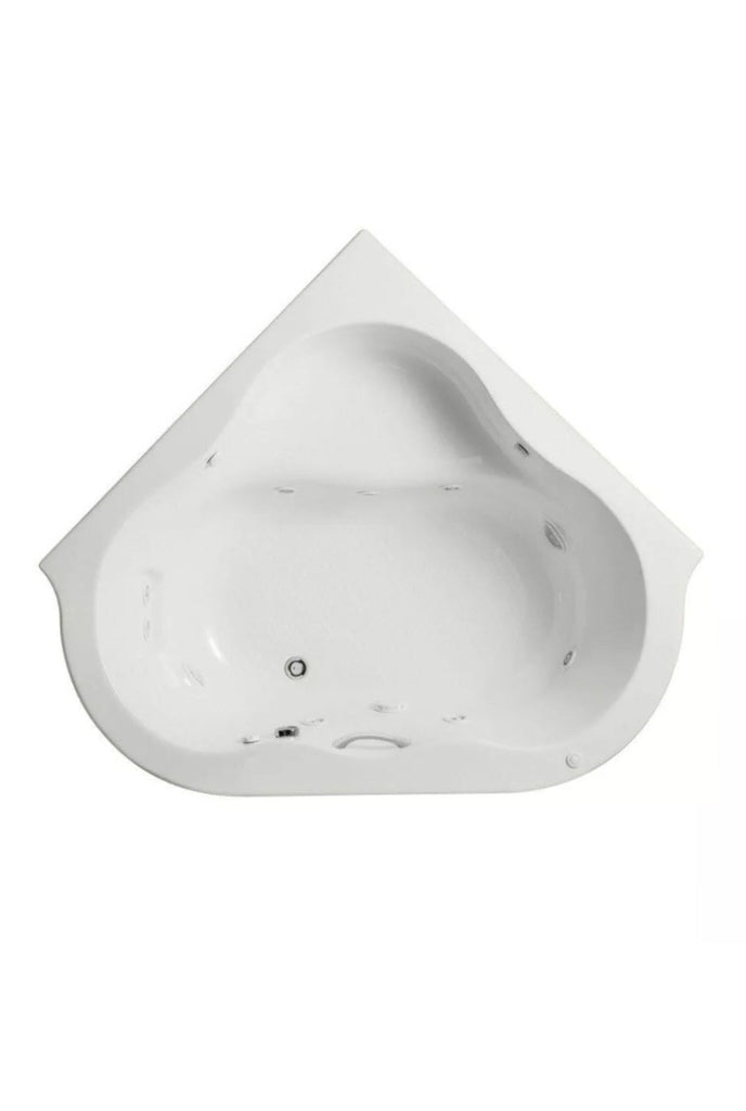 American Standard EverClean 77 in. Acrylic Corner Drop-in Whirlpool Bathtub in White, Model #:  6060LCE.020