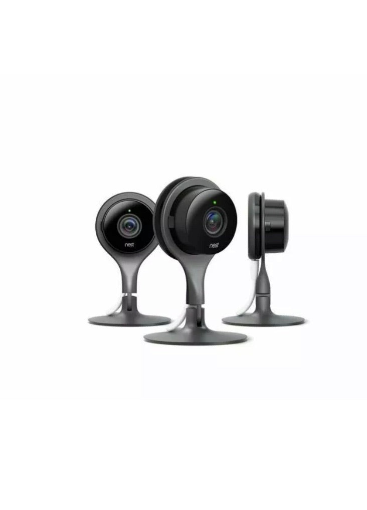 Google Nest Cam Indoor Security Cameras (3-Pack) - Black