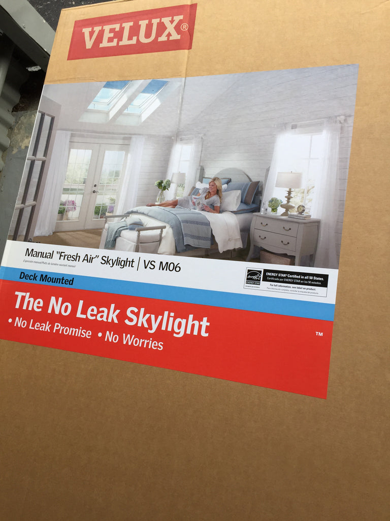 VELUX 30-1/16 in. x 45-3/4 in. Fresh Air Venting Deck-Mount Skylight with Tempered Low-E3 Glass. New in boxes. Model #: VS M06
