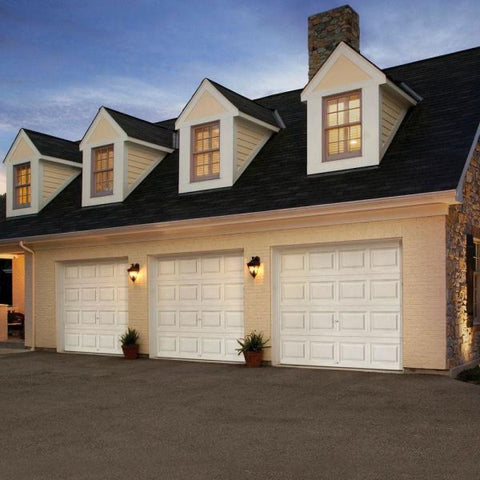 Clopay Classic Collection Series 9 ft. x 7 ft. 6.5 R-Value Insulated White Garage Door.