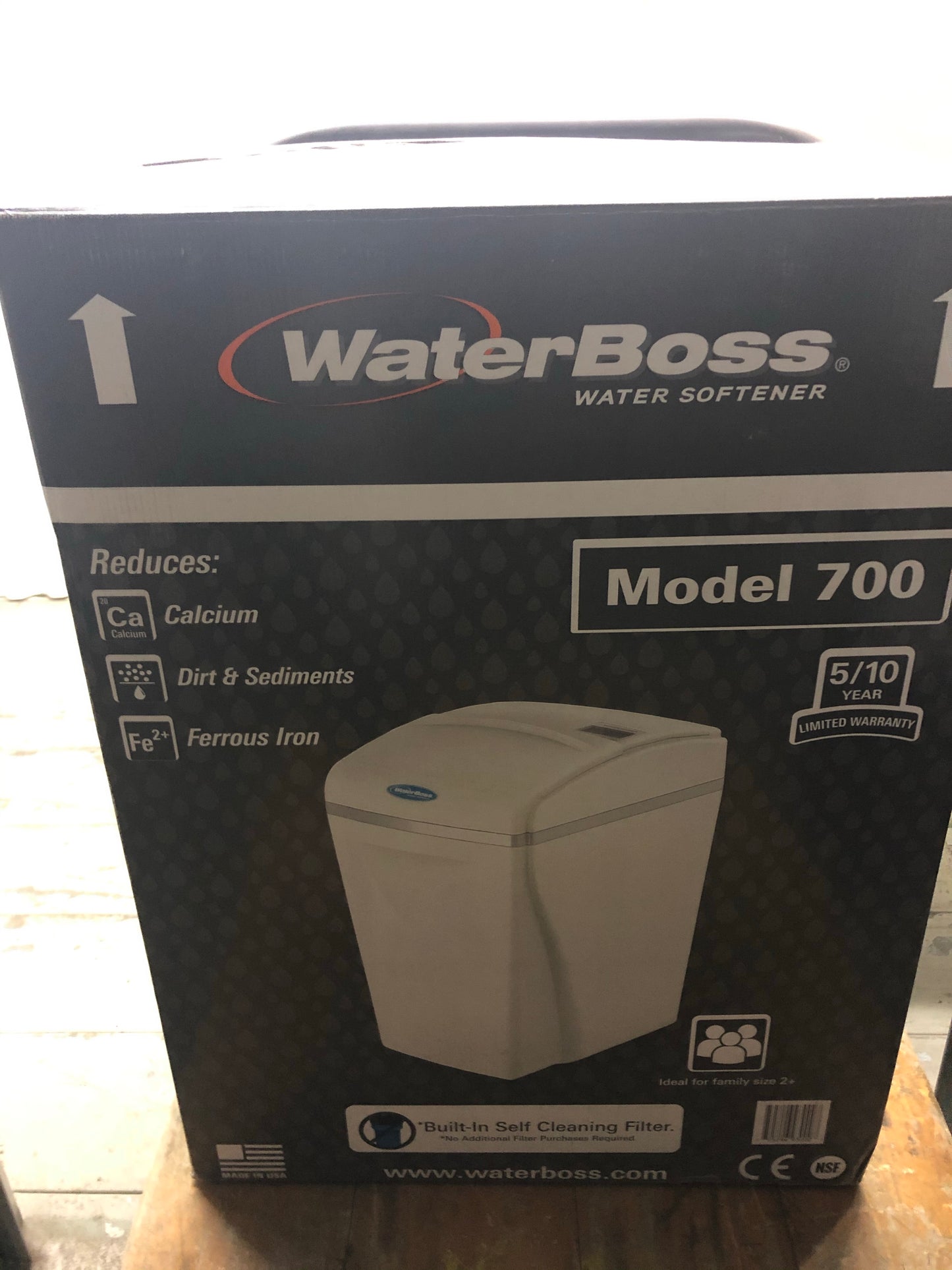 Waterboss 22,000-Grain Capacity Water Softener System.