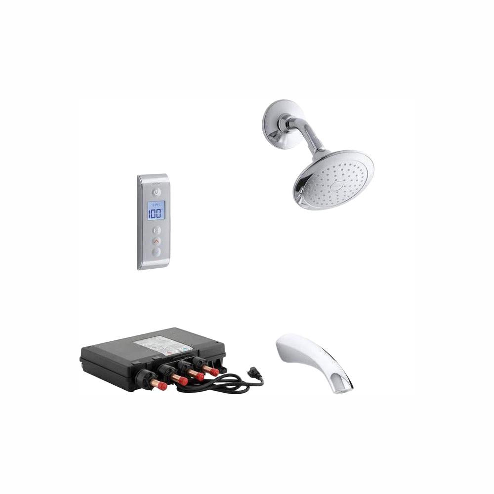 Kohler Mistos DTV Prompt Digital Single-Handle 1-Spray Tub and Shower Faucet System in Polished Chrome (Valve Included).