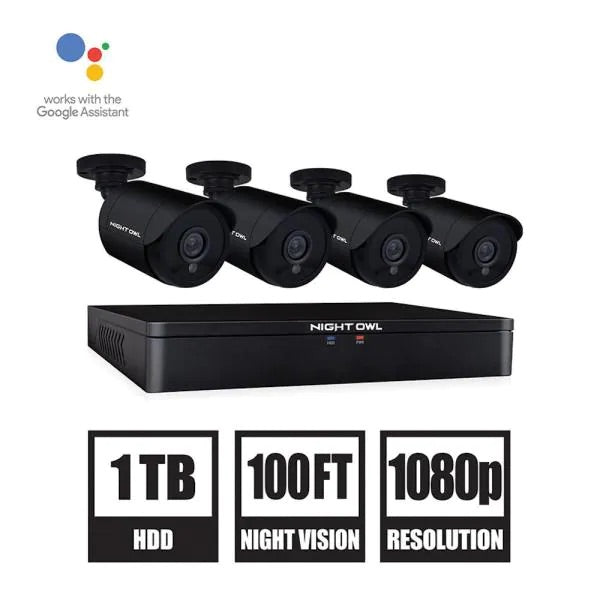 Night owl 8-Channel 1080p 1TB DVR Security Surveillance System