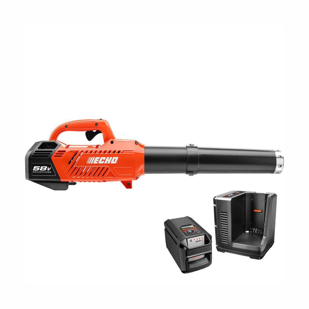 Echo 145 MPH 550 CFM Variable-Speed Turbo 58-Volt Brushless Lithium-Ion Cordless Blower 2.0 Ah Battery and Charger Included. Model:CPLB-58V2AH