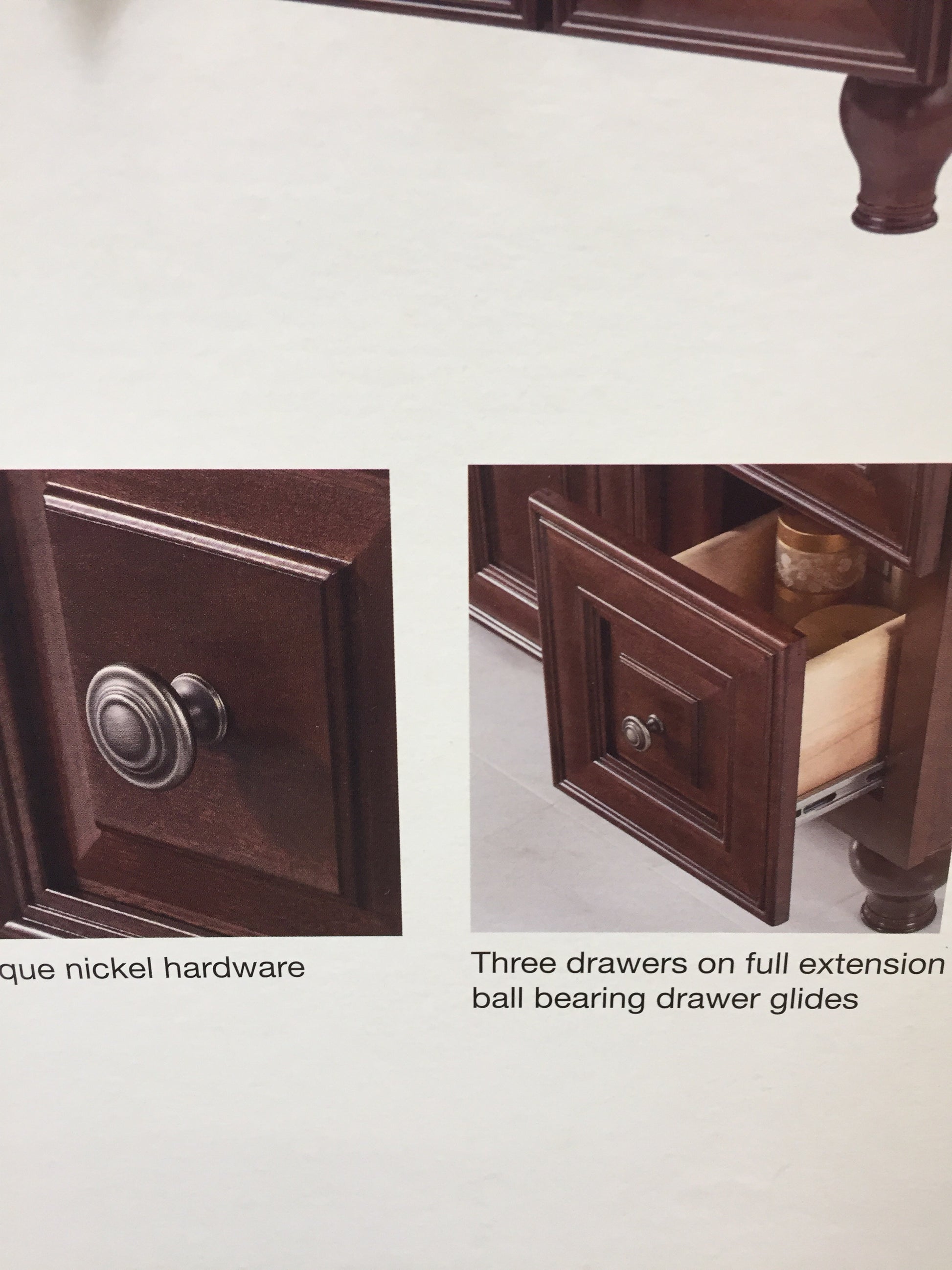 Home Decorators Collection Templin 36 in. W x 22 in. D Bathroom Vanity Cabinet in Coffee