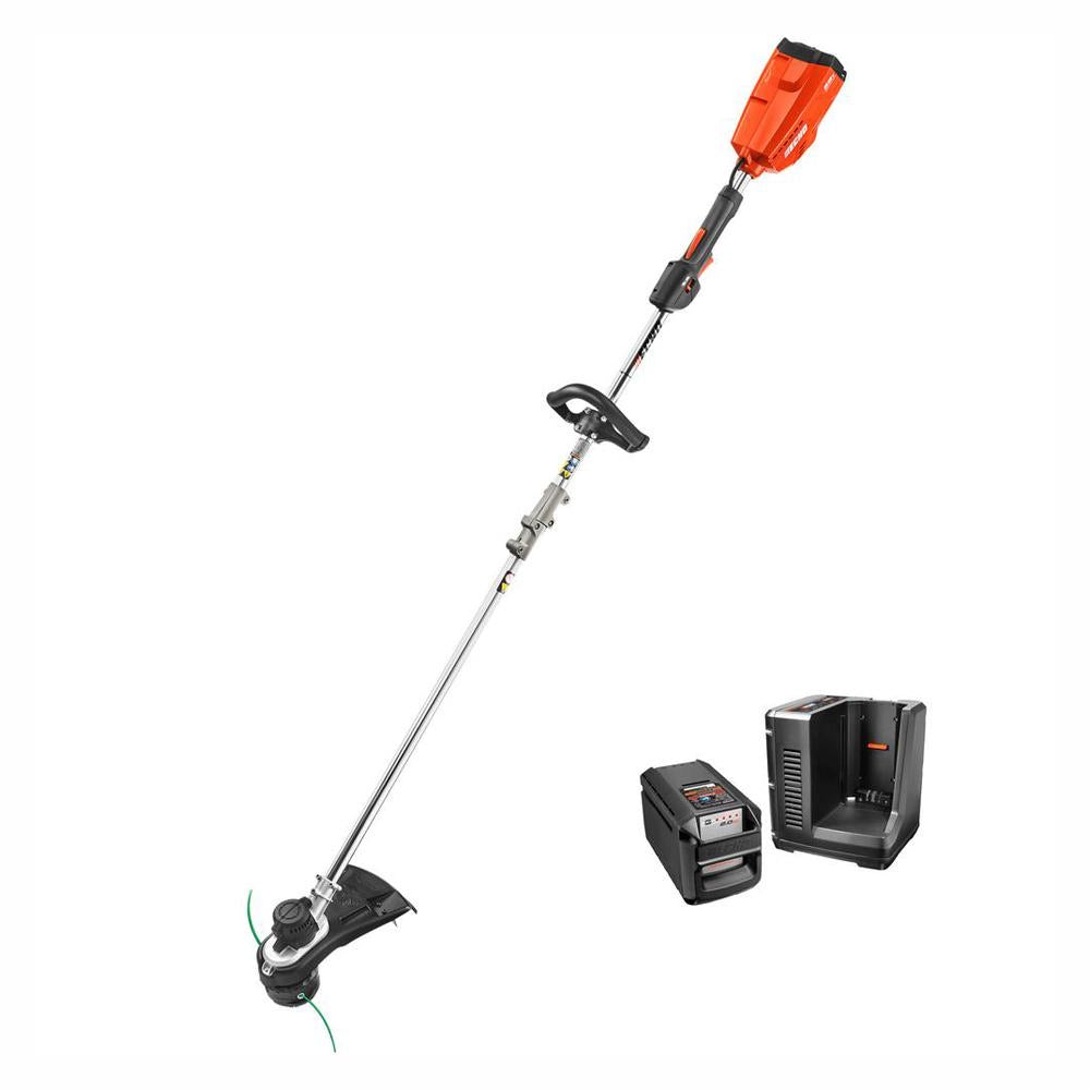 Echo 58-Volt Lithium-Ion Brushless Cordless String Trimmer - 2.0 Ah Battery and Charger Included.