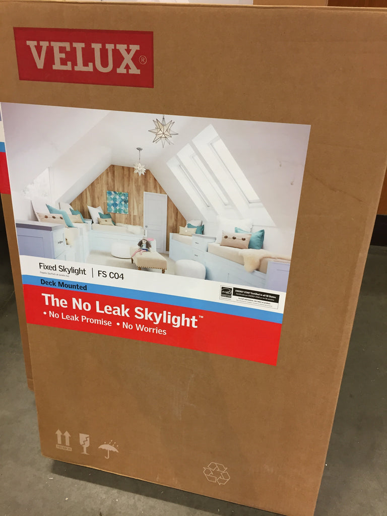 VELUX 21 in. x 37-7/8 in. FS C04 Fixed Deck-Mount Skylight with Tempered Low-E3 Glass
