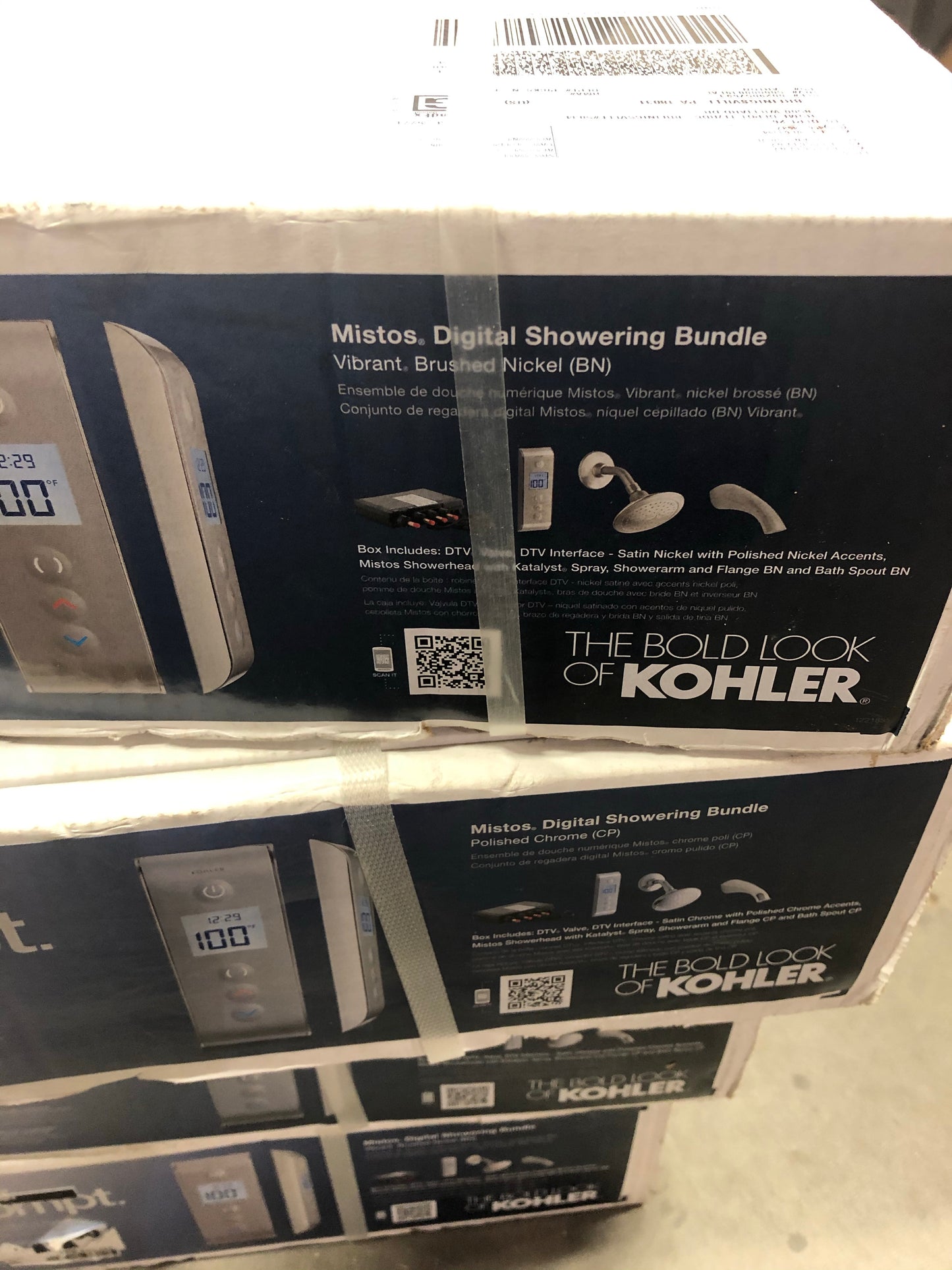 Kohler Mistos DTV Prompt Digital Single-Handle 1-Spray Tub and Shower Faucet System in Vibrant Brushed Nickel (Valve Included).