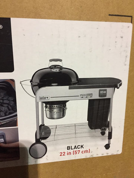 22 in. Weber Performer Premium Charcoal Grill in Black with Built-In Thermometer and Digital Timer. Model # 15401001